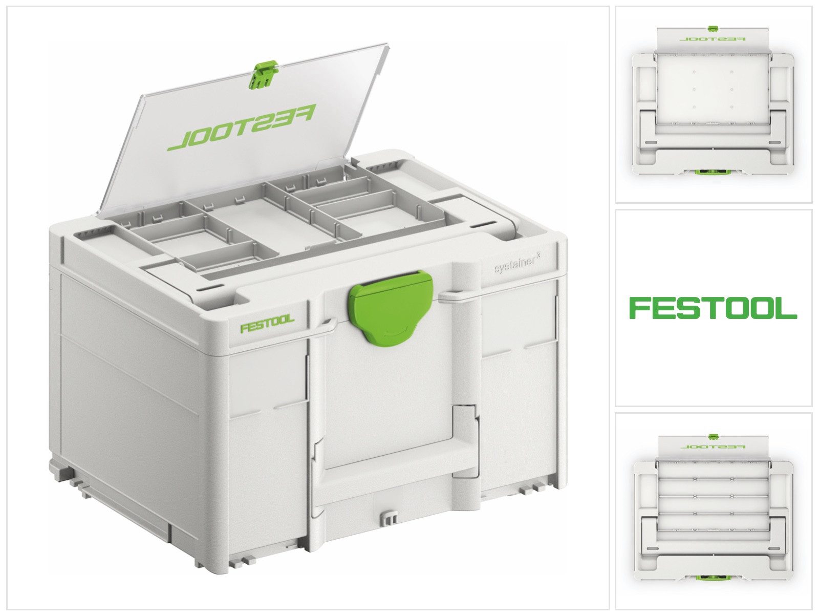 FESTOOL Werkzeugkoffer SYS3 DF M 237 Systainer Werkzeugkoffer mit Deckelfach (577348) 396