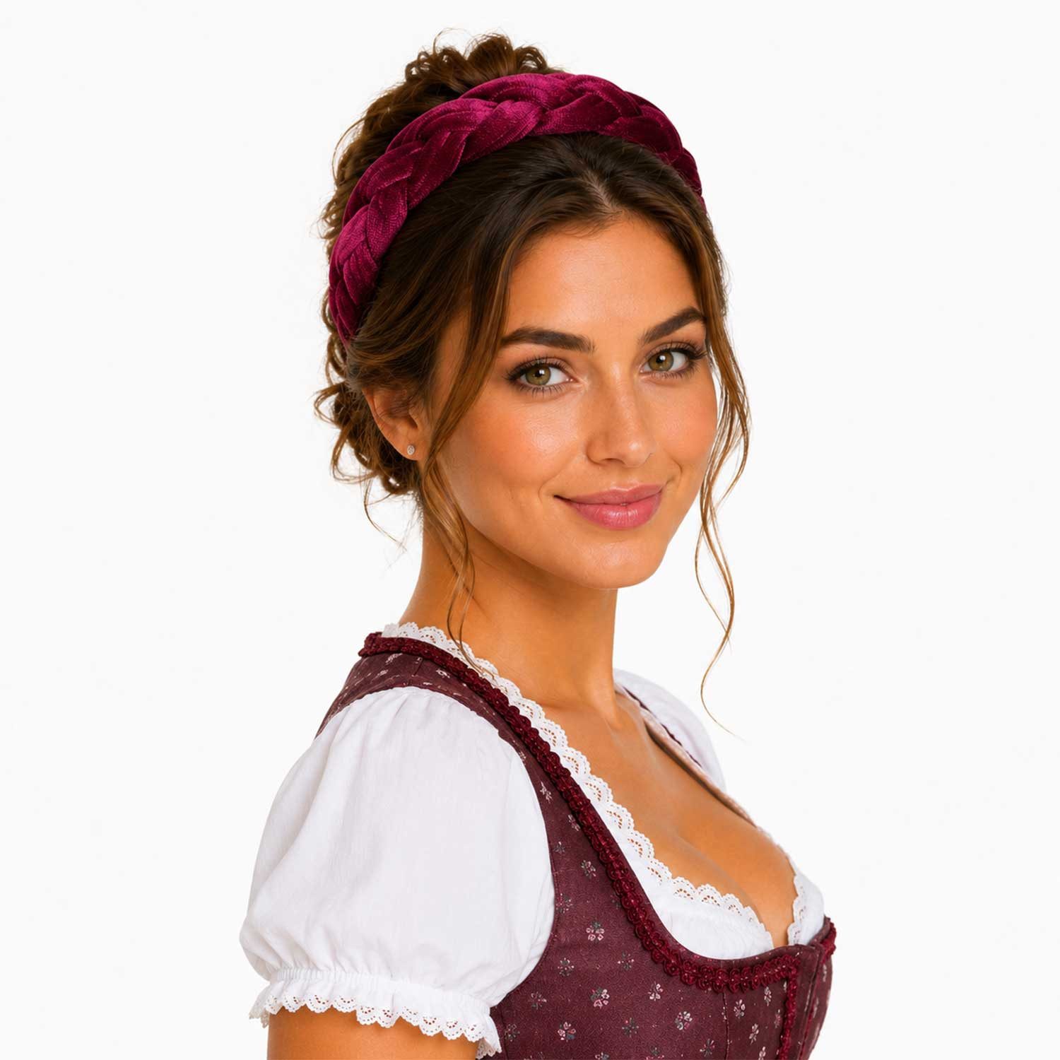 Trachtenland Diadem Flecht Haarreif 'Samira' für Damen, Geflochtener