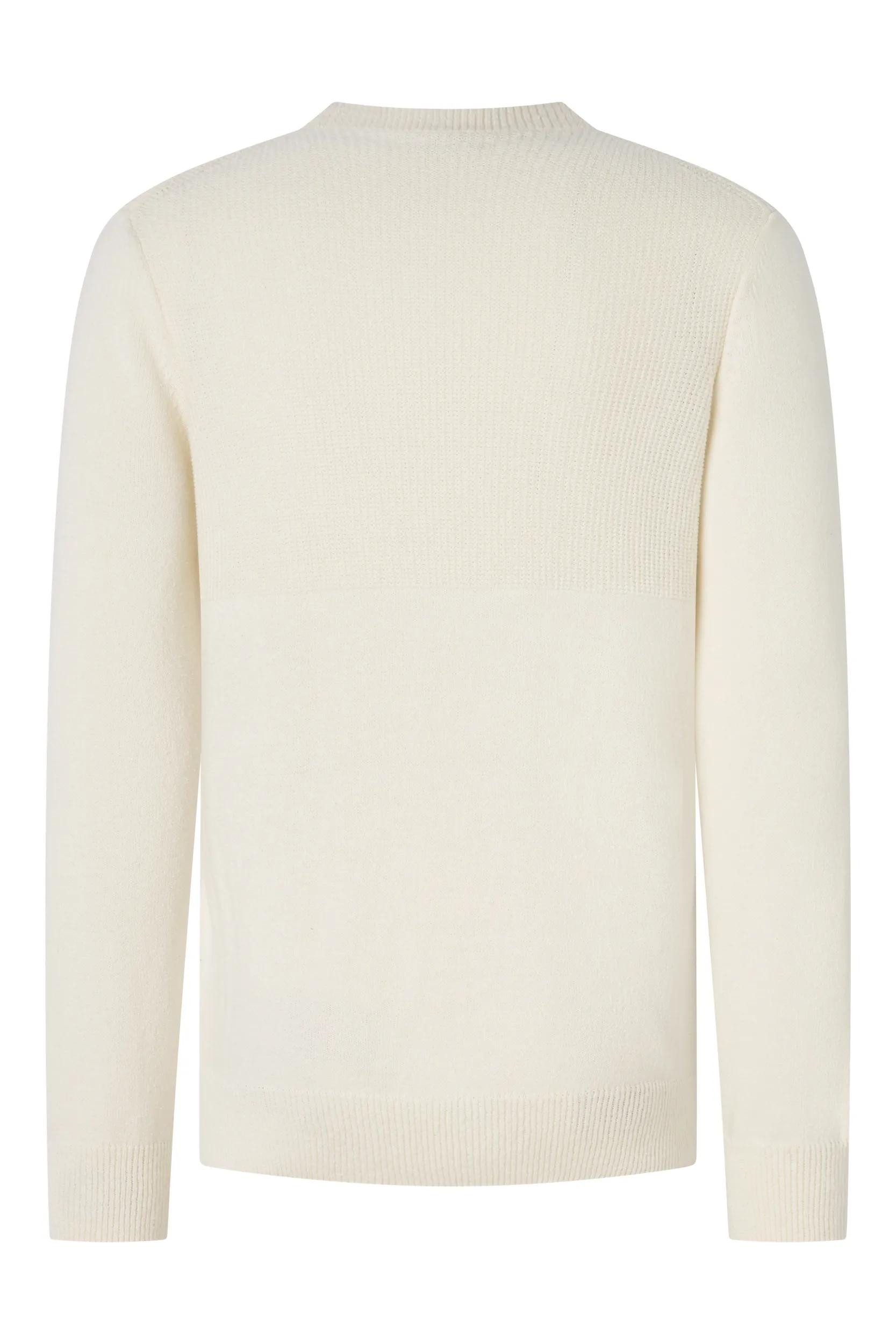 Joop Jeans Rundhalspullover Owin im Materialmix günstig online kaufen