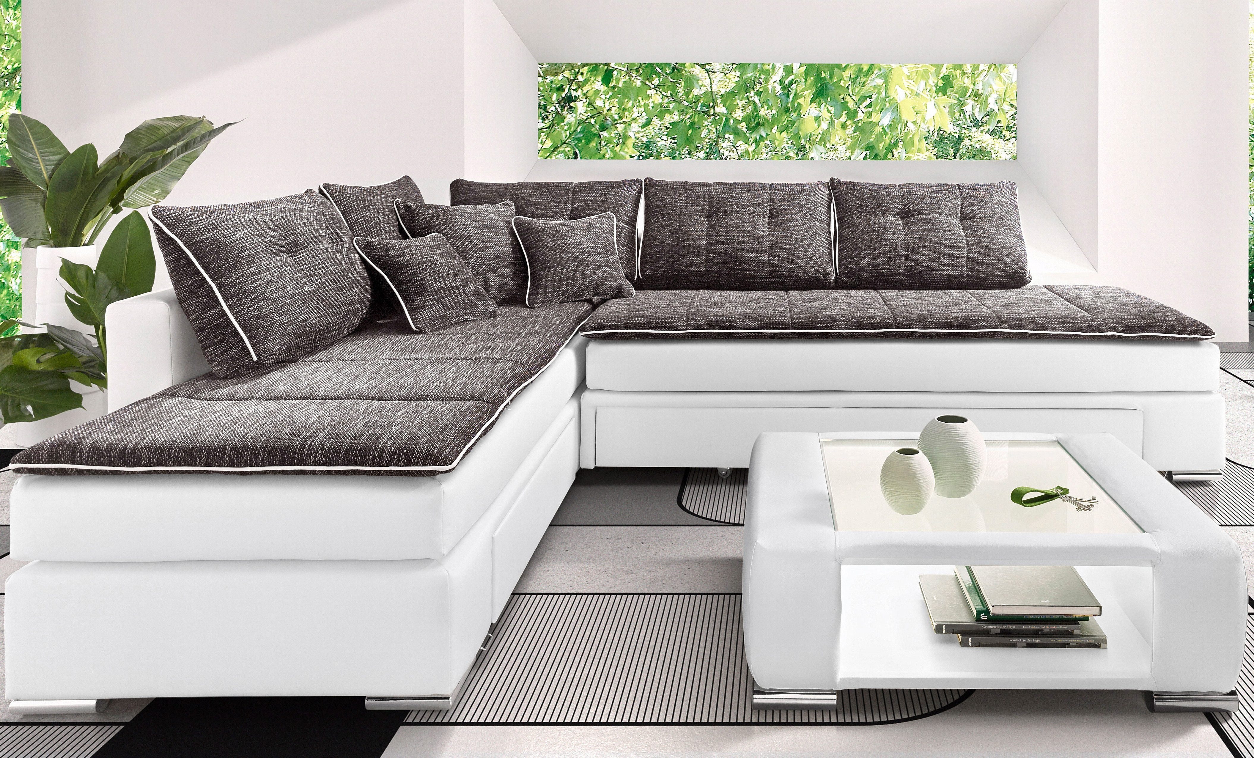 INOSIGN Ecksofa "Boxspringbett Night & Day L-Form mit Dauer-Schlaffunktion günstig online kaufen