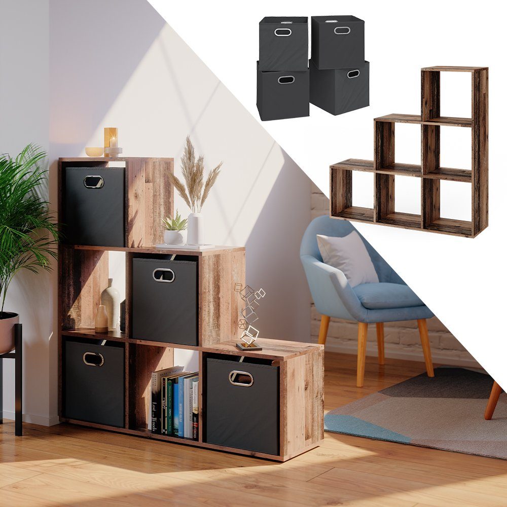 Vicco Raumteiler, Antikholz, 107.2 x 107.8 günstig online kaufen