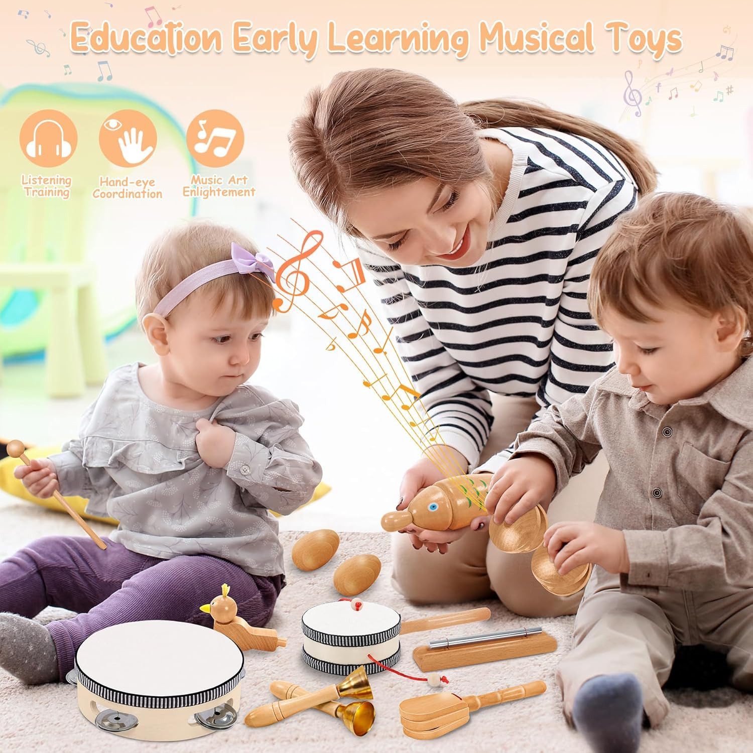POPOLIC Spielzeug-Musikinstrument 20 Stück Musikinstrumente für günstig online kaufen