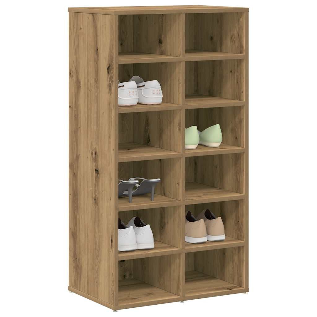 vidaXL Schuhschrank Schuhregal Artisan-Eiche 54x34x100,5 cm günstig online kaufen