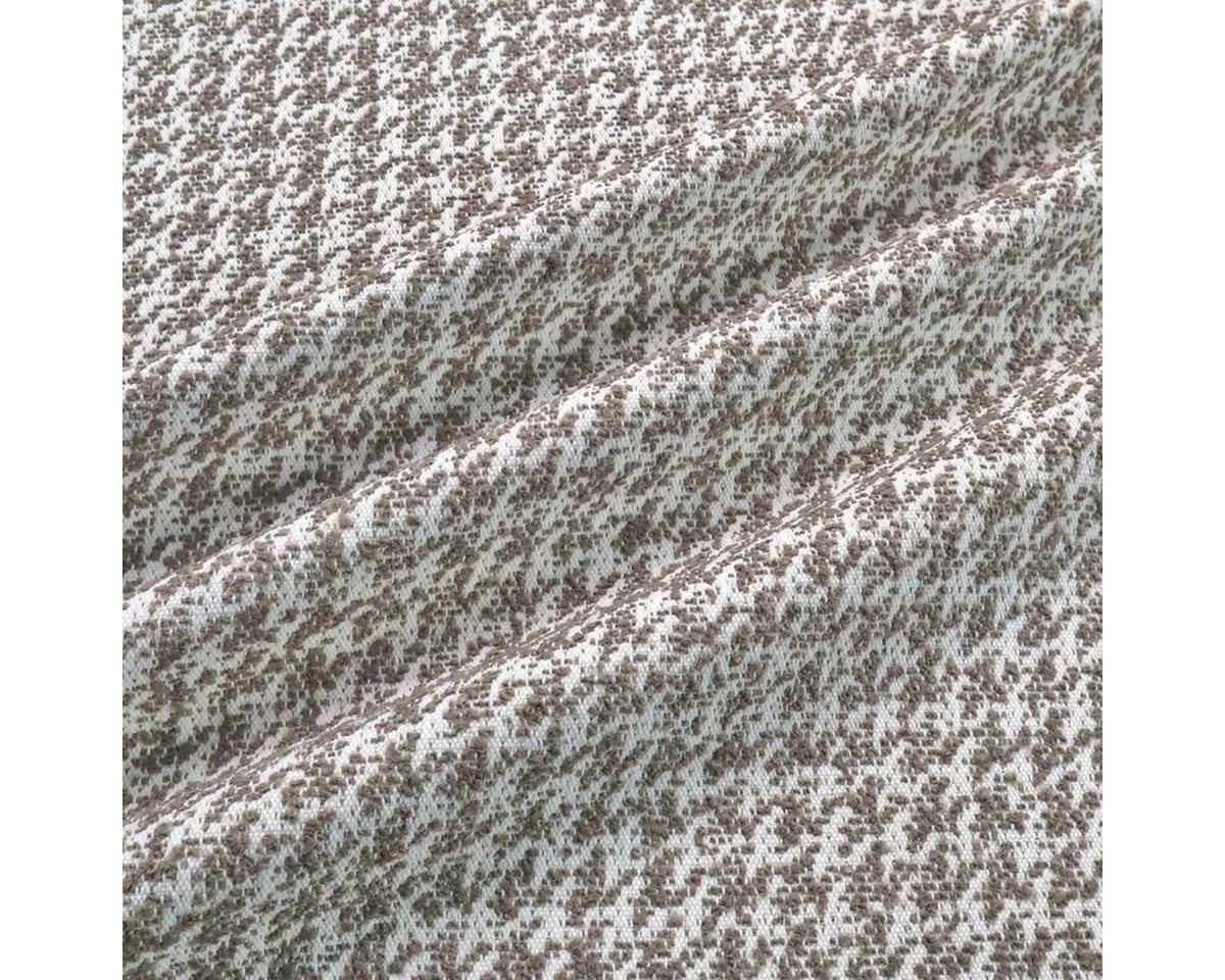 Thumbnail - Stofferia Stoff Outdoorstoff Recycling Jacquard Sidon Taupe, Breite 140 cm, Meterware