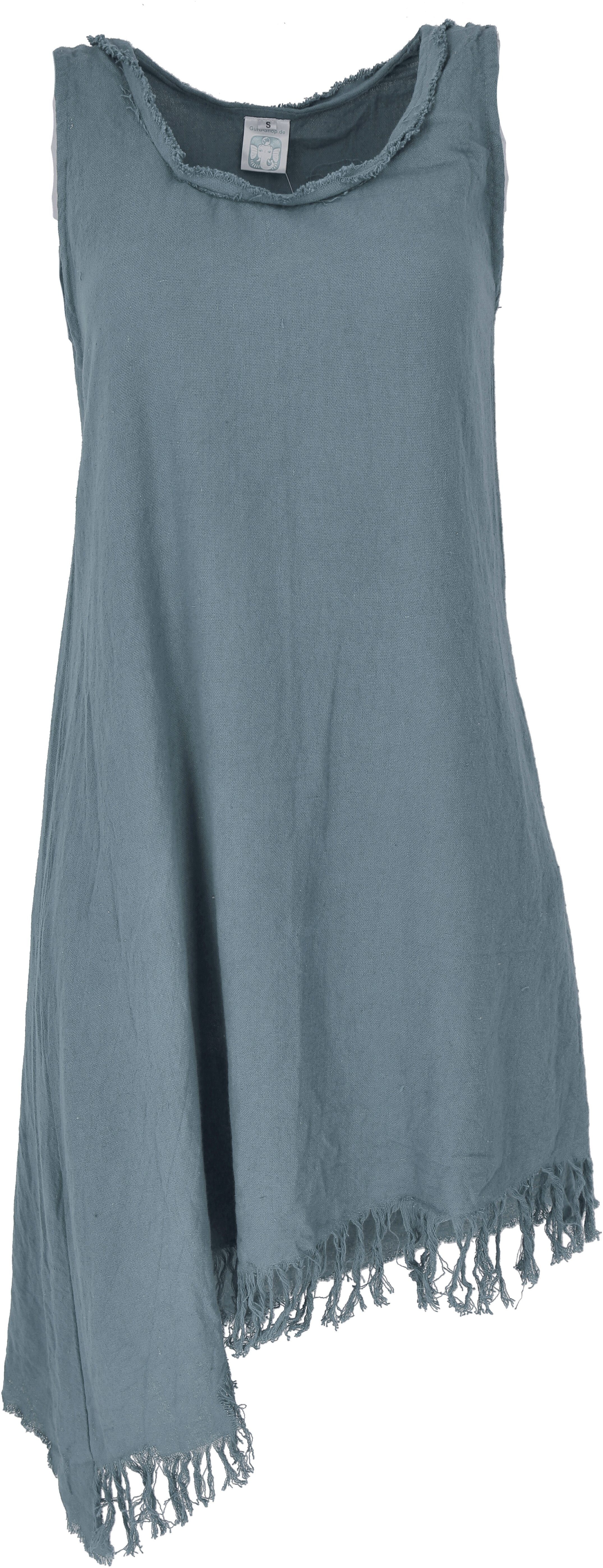Guru-Shop Midikleid Natürliches Tunikakleid, asymetrisches Boho.. günstig online kaufen
