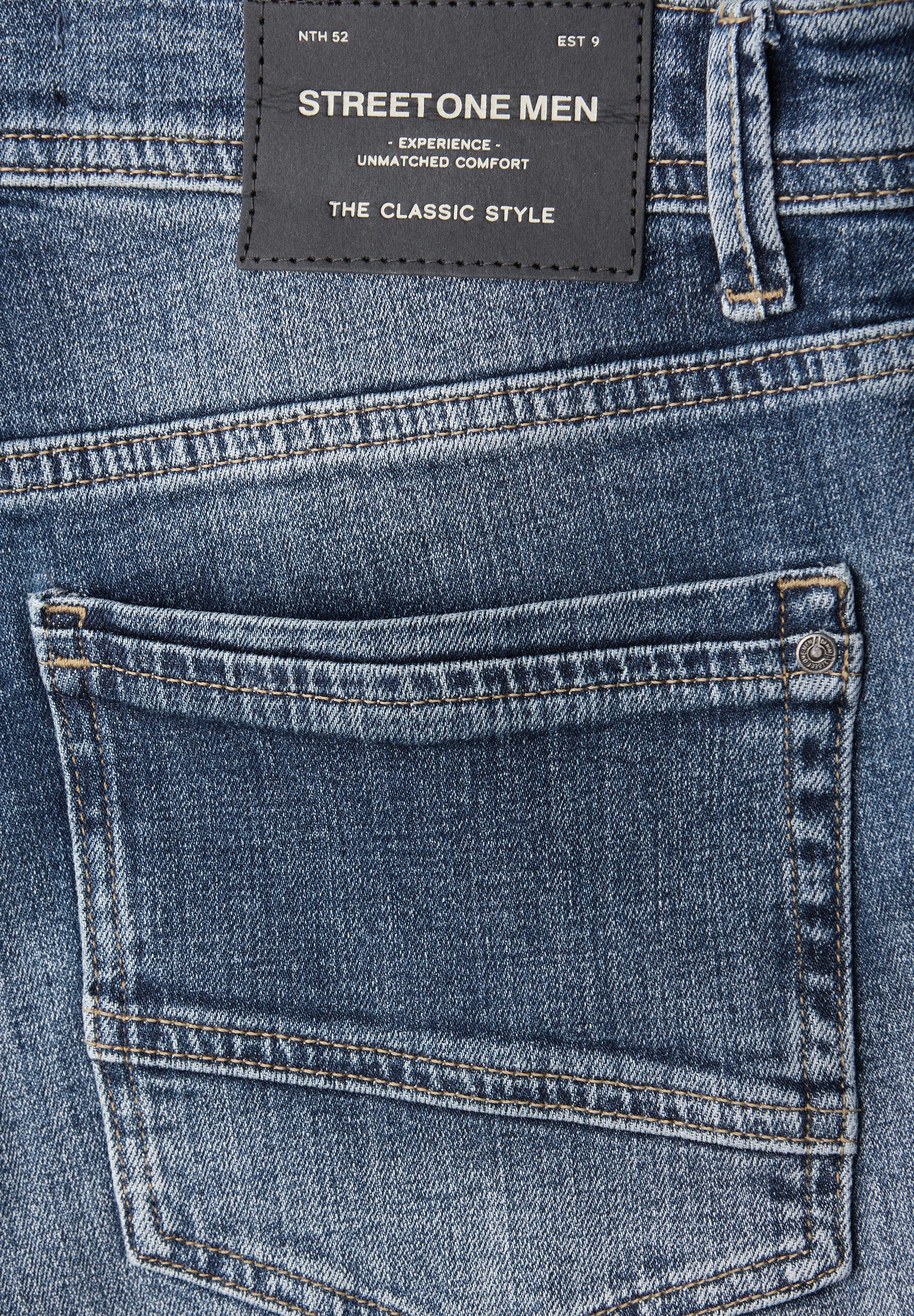 STREET ONE MEN Regular-fit-Jeans aus Baumwolle mit Stretchanteil