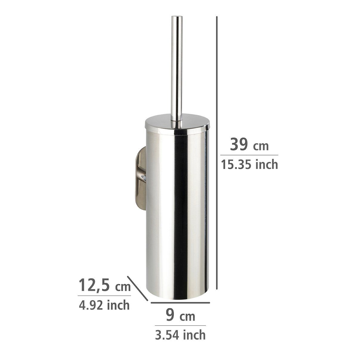 WENKO WC-Garnitur Orea, (1-tlg), aus rostfreiem Edelstahl