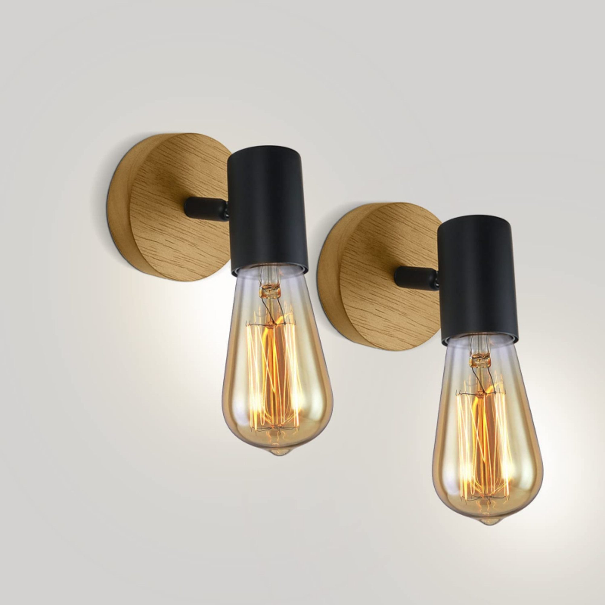 Goeco Wandleuchte Eisen Wandlampe (2er Pack), günstig online kaufen