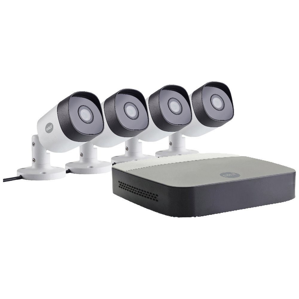 Yale Überwachungskamera YALE SV-4C-4ABFX-2 V2 Analog Überwachungskamera-Set 4-Kanal mit 4 Kam