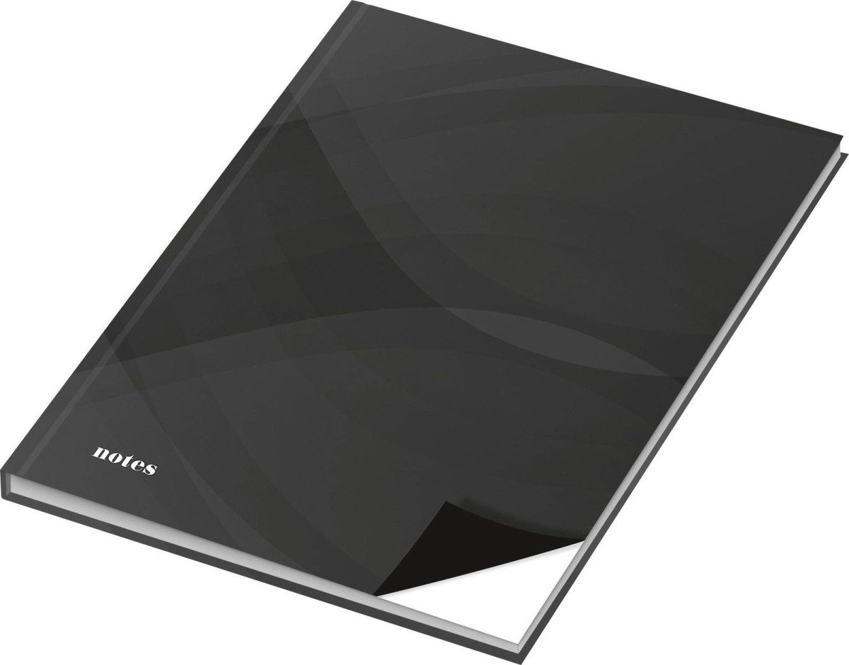 Notizbuch Notizbuch 'notes carbon black' A6 blanko 96 Blatt.