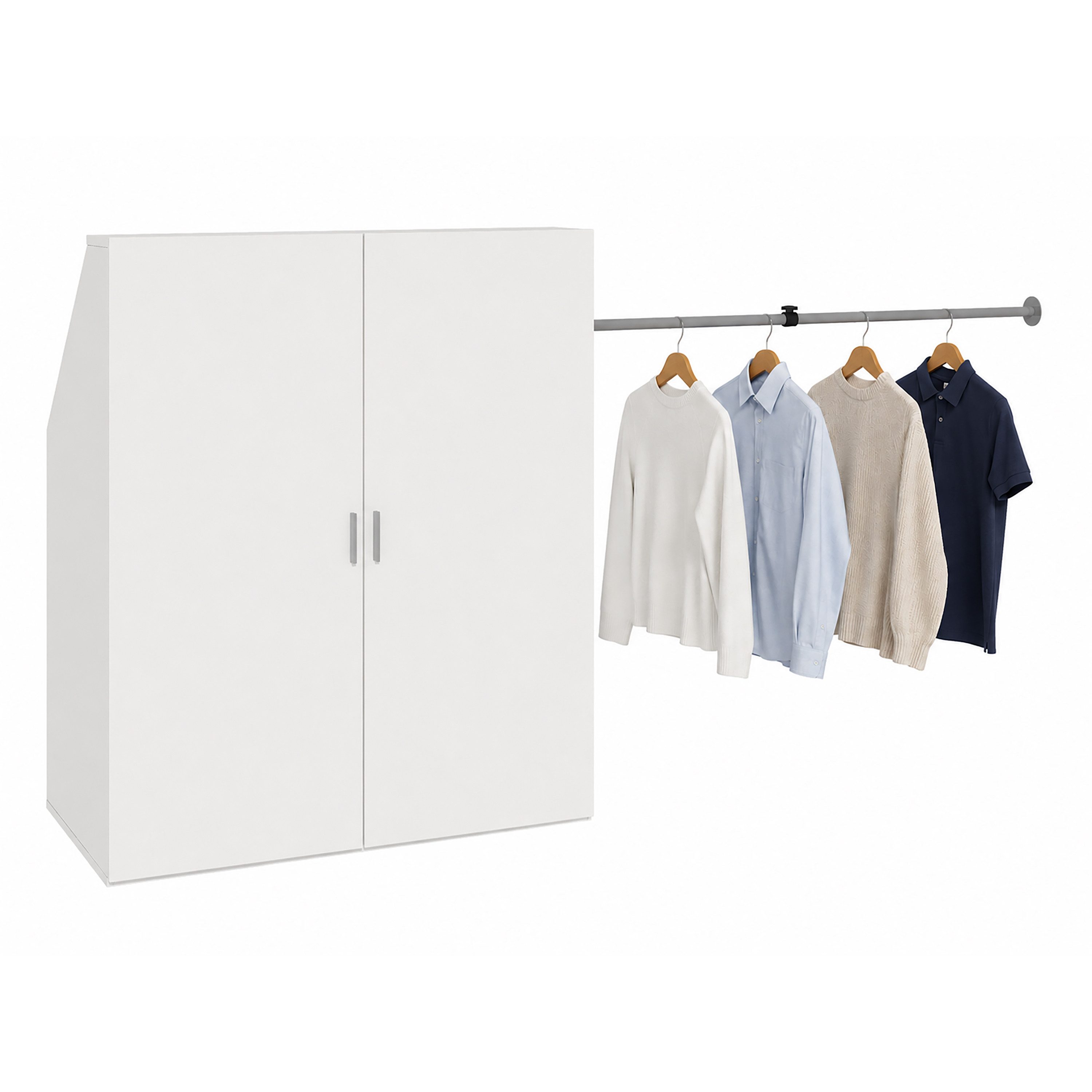 VCM Kleiderschrank Kleiderregal Dacho M B. 90 x H. 100 x T. 50 cm