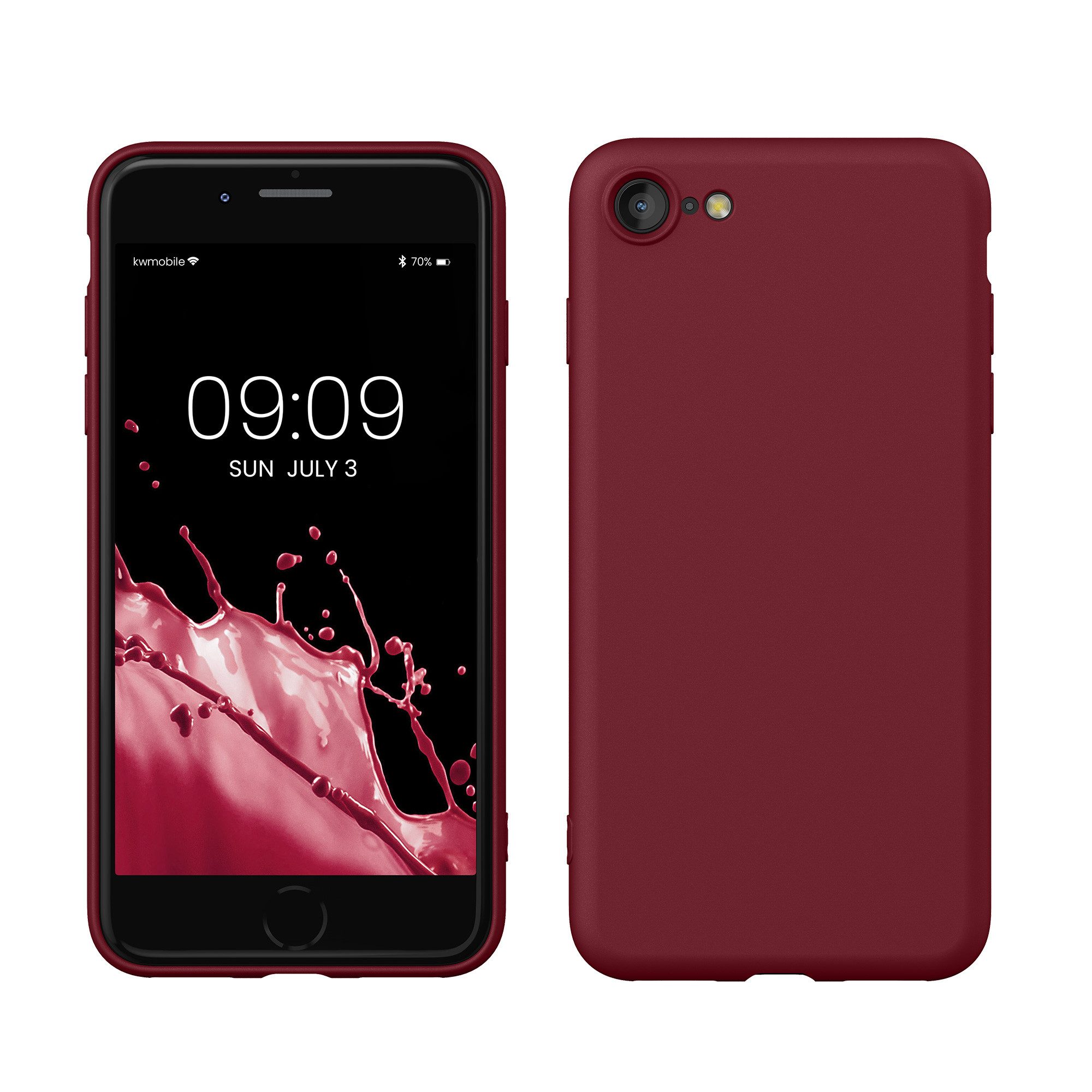 kwmobile Handyhülle Slim Case für Apple iPhone SE / 8 / 7, Hülle Silikon Handy - Handyhülle gummiert