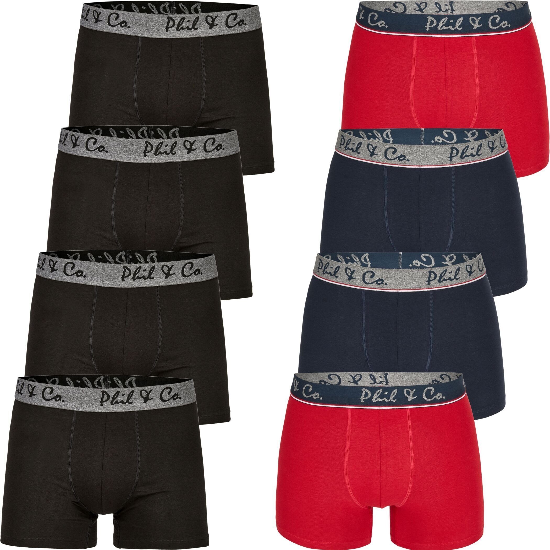 (1-St) Phil Co Phil Berlin Pack 07 8er & Pant Boxershorts & Boxershorts Co. Jersey Short DESIGN Trunk FARBWAHL