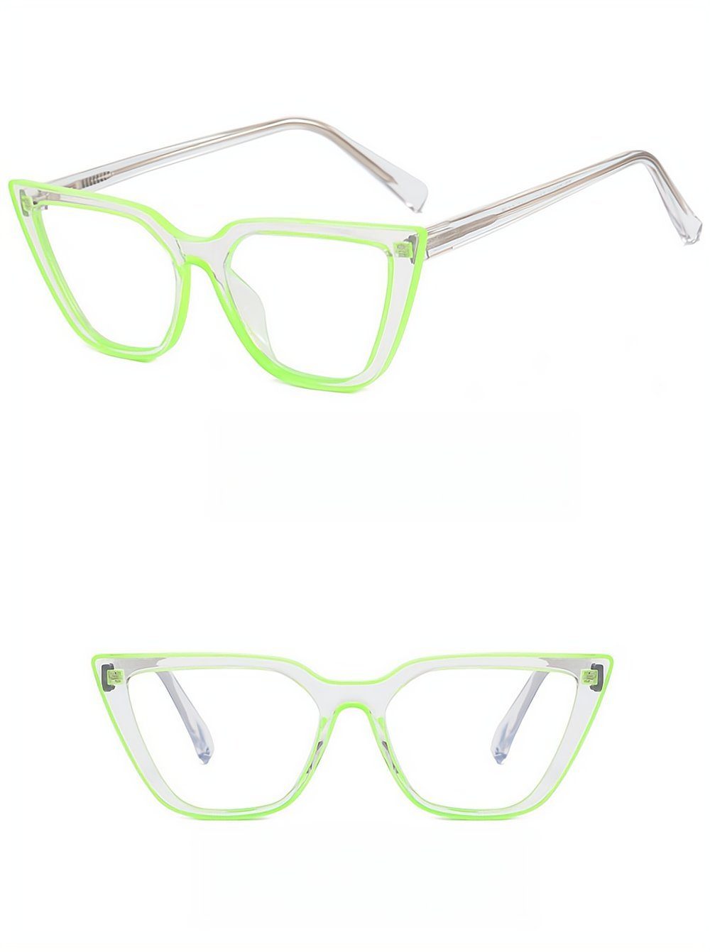 Gaming Anti-Müdigkeit Computer Cat Eye PACIEA Schutz Blaulichtfilter grün Brille Brille