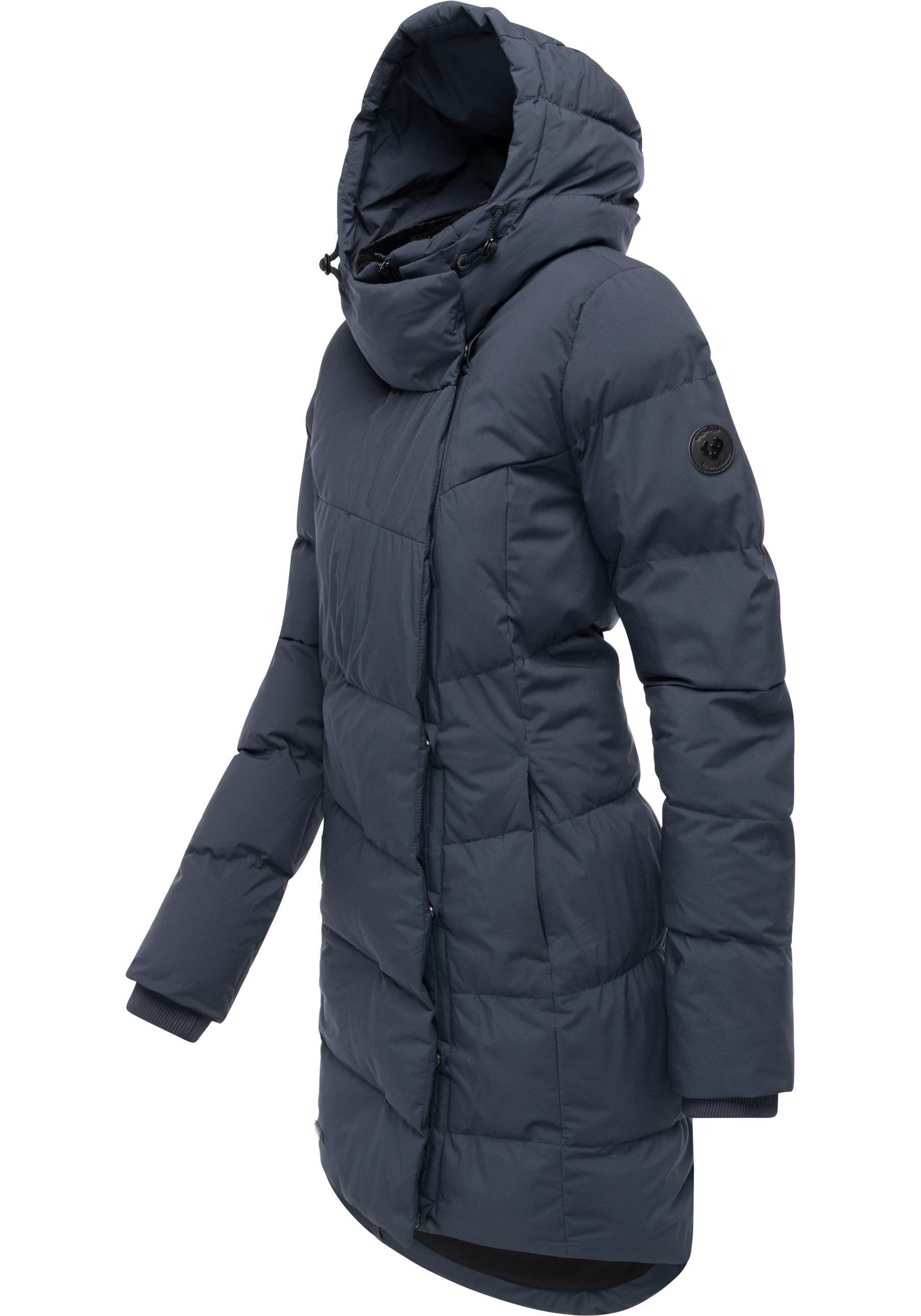 Ragwear Wintermantel Pavla Soft YOUMODO Wasserdichter Steppmantel mit Fleecekragen