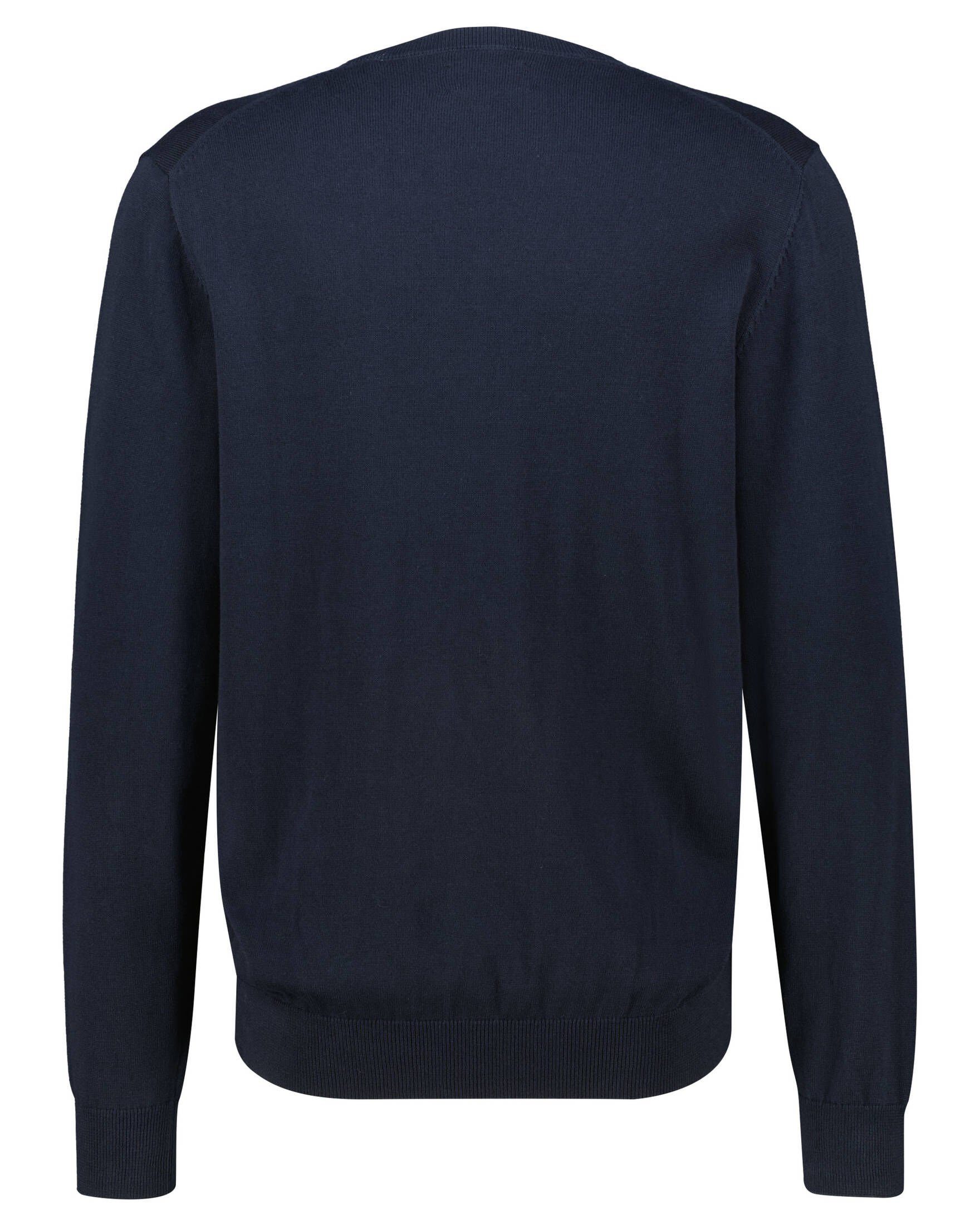 Gant Pullover V-Ausschnitt Jeans Blau - Größe M günstig online kaufen