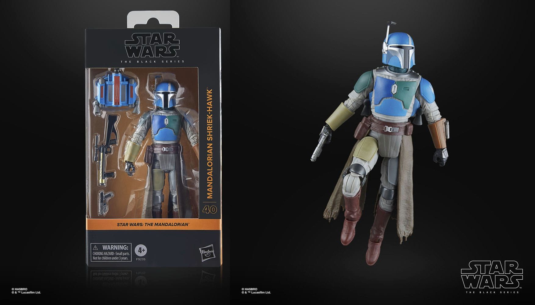 Hasbro Actionfigur Star Wars Black Series The Mandalorian Mandalorian Shriek-Hawk 15 cm A