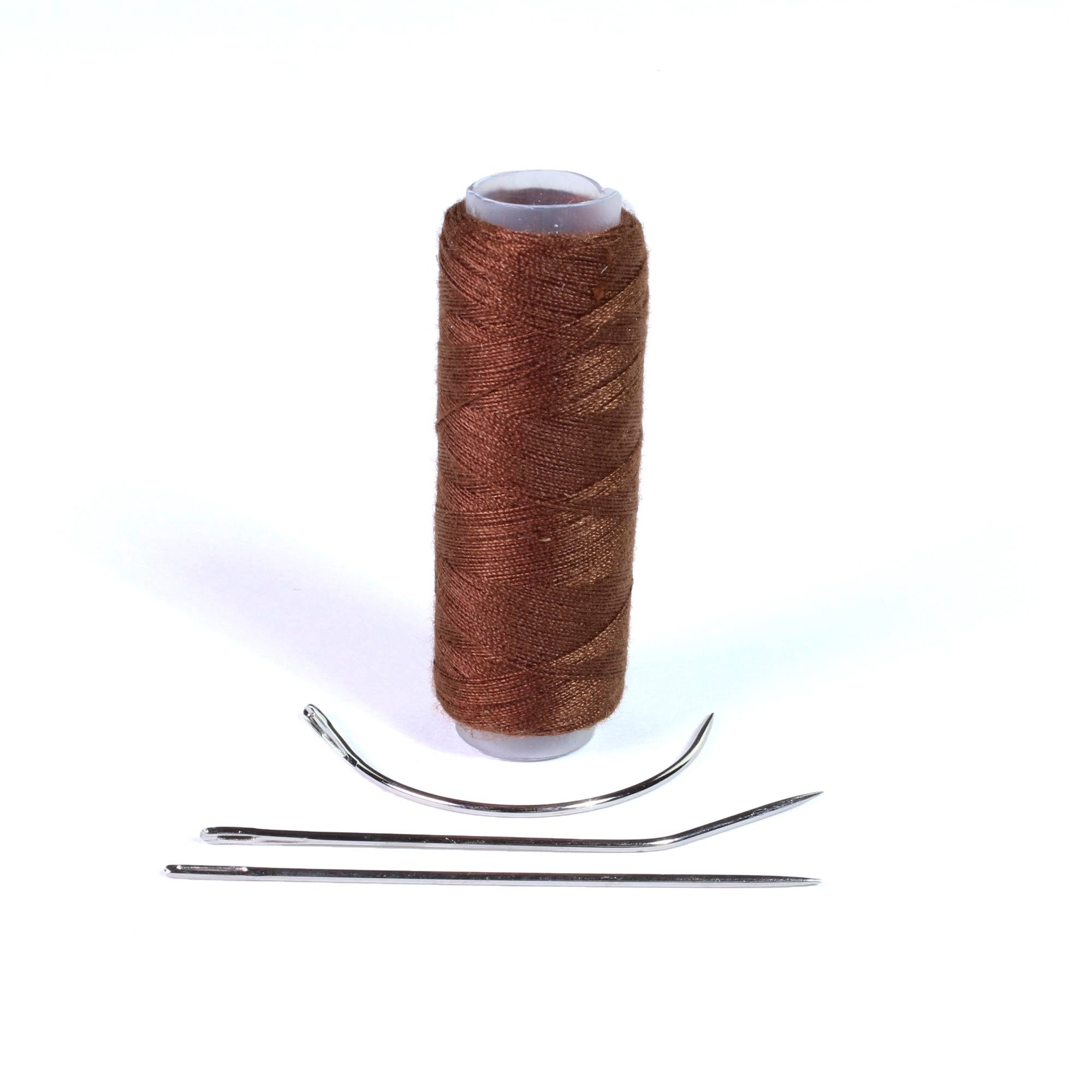 hair2heart Echthaar-Extension Tressier Set für Tressen Hellbraun