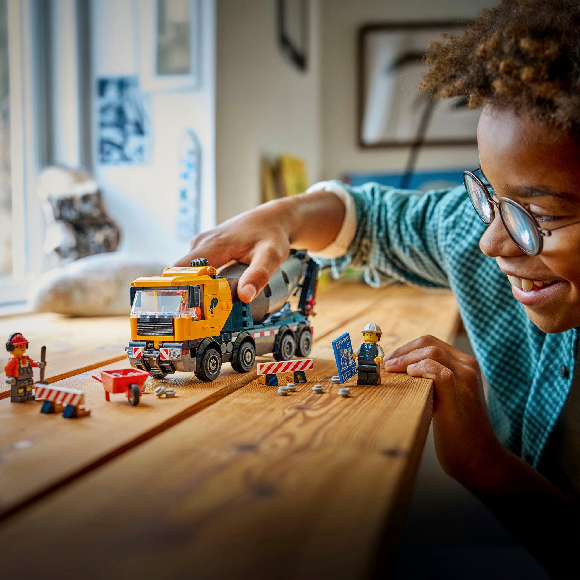 LEGO® Betonmischer (60478), LEGO City Konstruktionsspielsteine, (371 St), Made in Europe