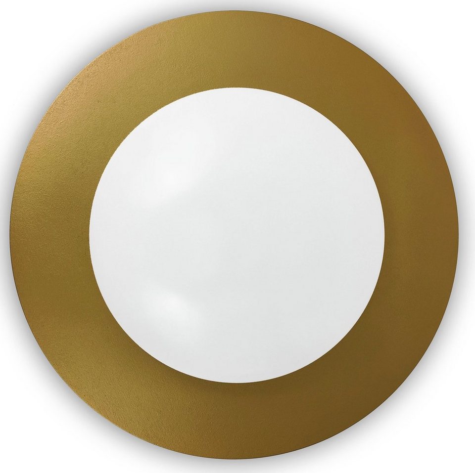 niermann Deckenleuchte Deckenschale Saturn, gold, ohne Leuchtmittel, E27  Fassung für einfachen Leuchtmittelwechsel