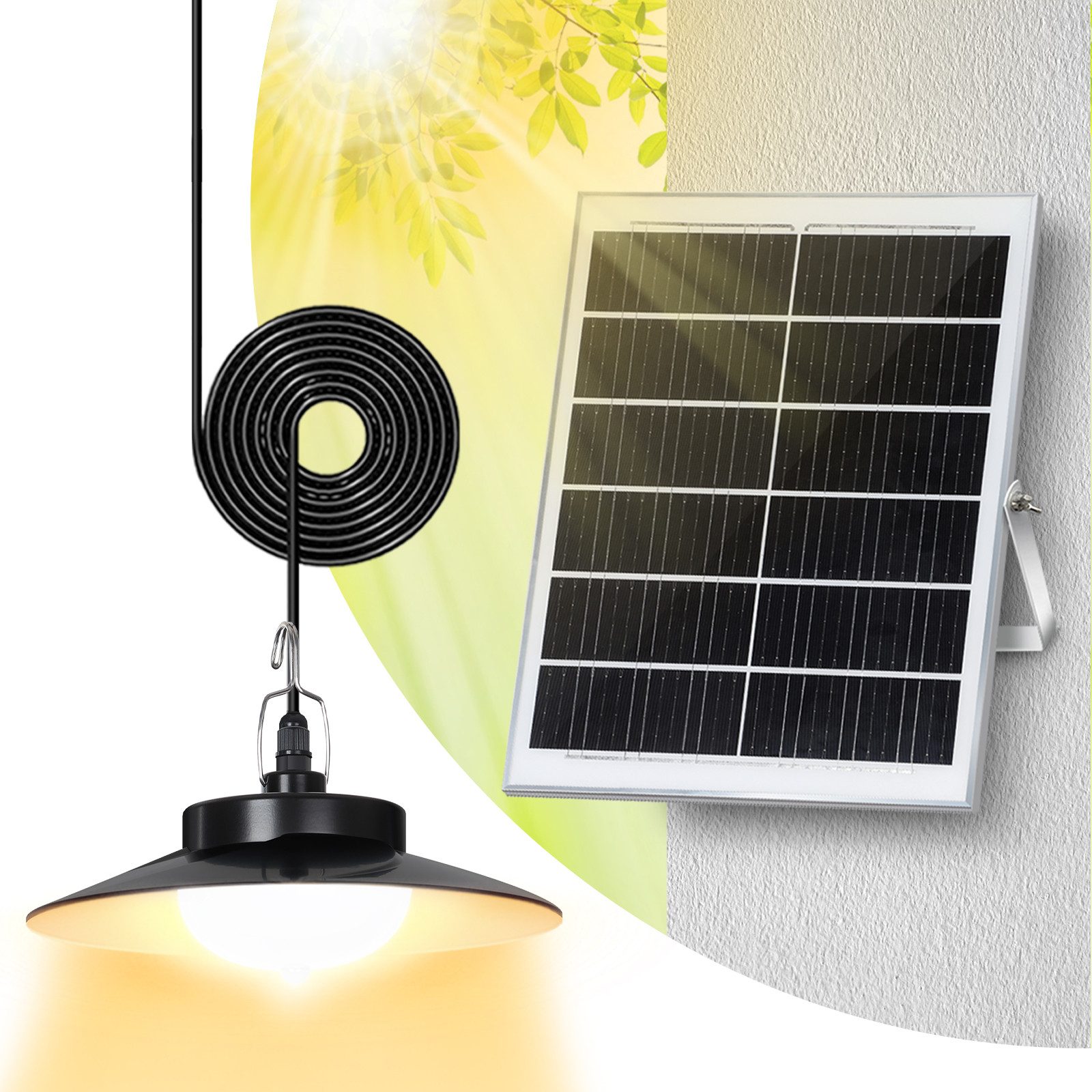 Jibenhome LED Solarleuchte Solar Pendelleuchten Außen günstig online kaufen