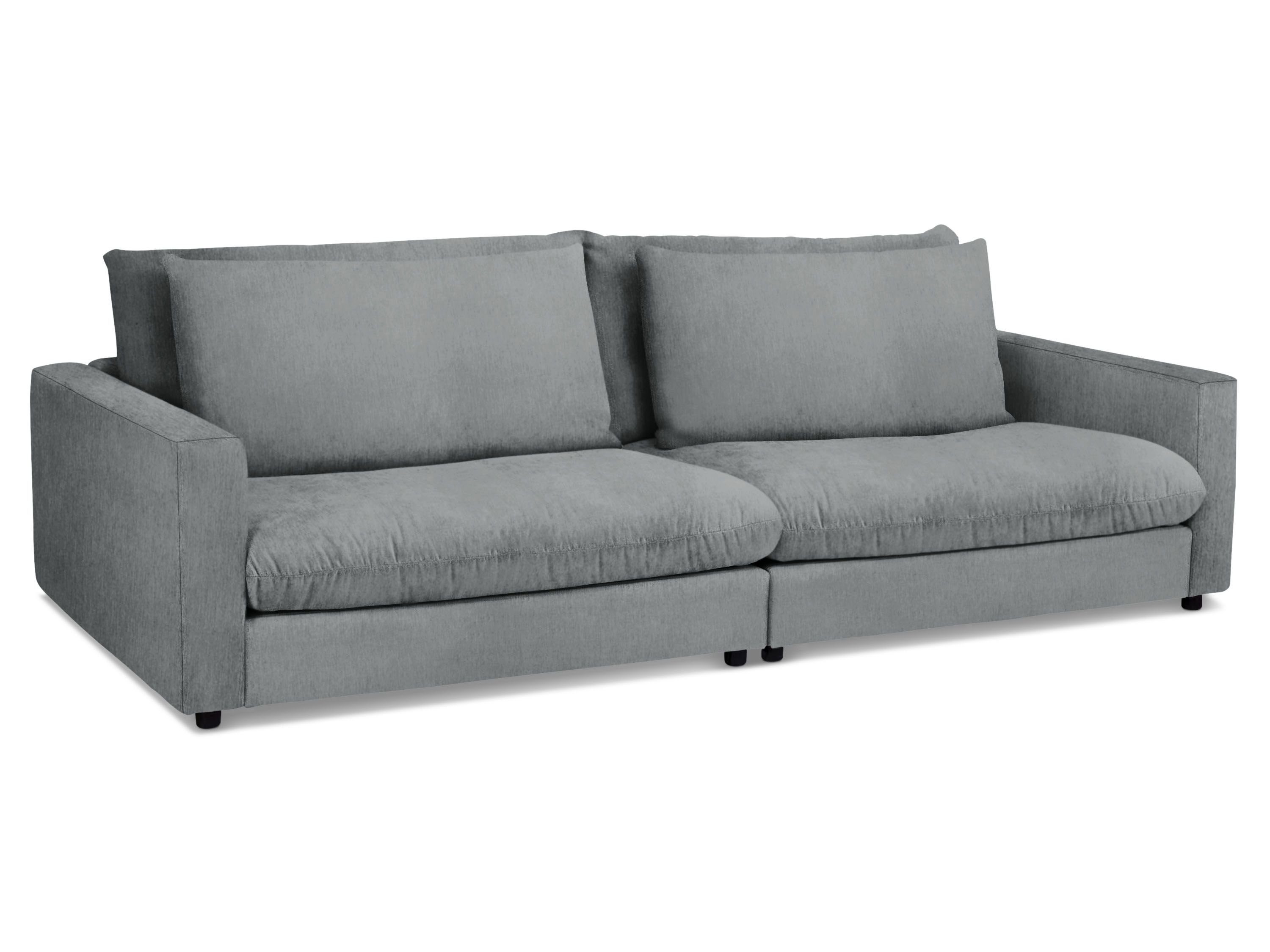 SANSIBAR Living Sofa Sofa SANSIBAR WANGEROOGE BHT 268x87x127 cm grau Couch Einzelsofa