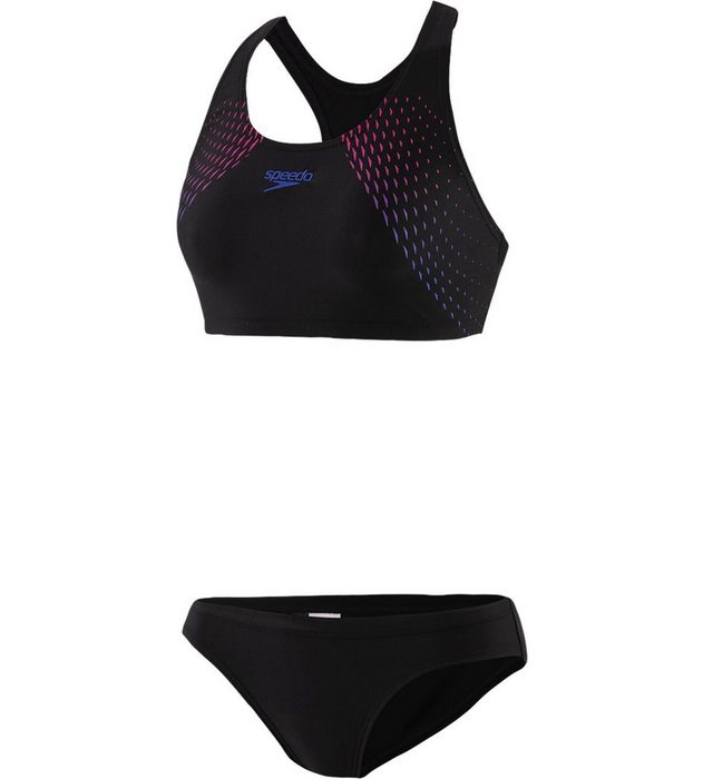 Speedo Bügel-Bikini-Top PLMT RCBK BRF 2PC AF BLACK/BLU BLACK/BEAUTIFUL BLUE/ELEC PINK