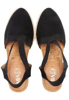mia&jo Wedges / Keilabsatz Sandale mit modernem Design