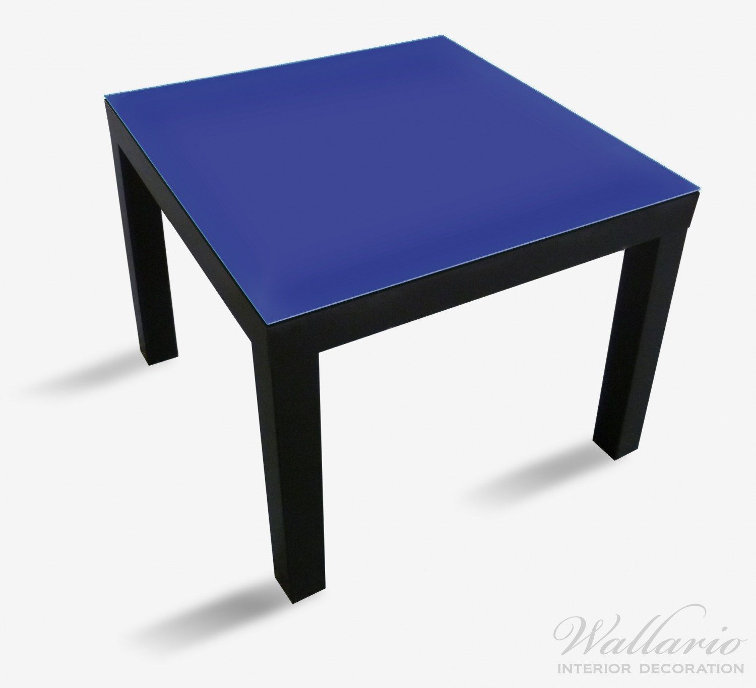 Wallario Tischplatte Dunkelblau (1 St), geeignet für Ikea Tisch Lack
