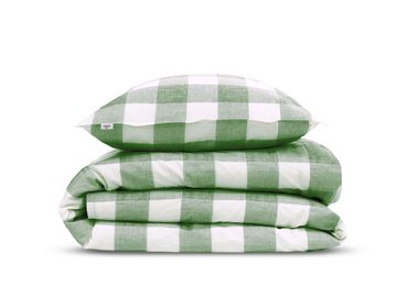 Bettwäsche Zo! Home Cotton Bettwäsche 155x220 Quattro di Lino Moss Green grün, ZO HOME, Baumwolle, 2 teilig
