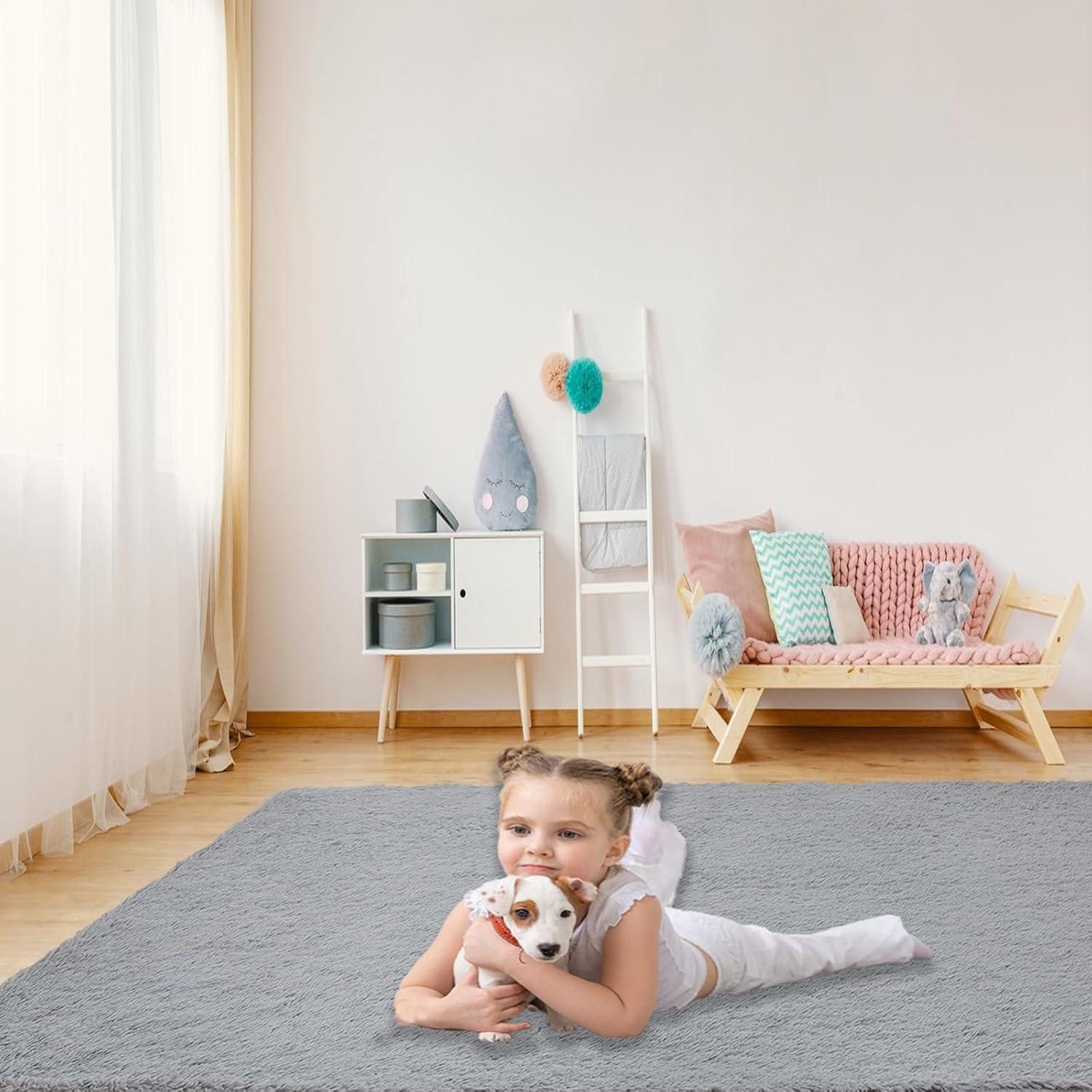 LuxusKollektion Hochflor-Teppich Weicher Zottelteppich Flauschiger Flächent günstig online kaufen