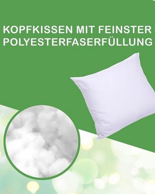 Microfaserkissen Füllkissen Mikrofaser 2er Set - Innenkissen, DILUMA, Füllung: Kunstfaser, Perfekt als Sofakissen, Dekokissen, Kopfkissen