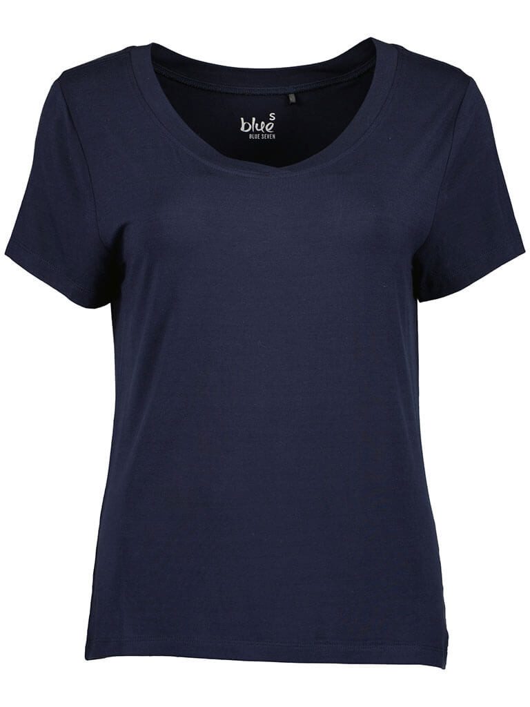 Blue Seven T-Shirt Damen Kurzarm-Shirt Unifarben günstig online kaufen