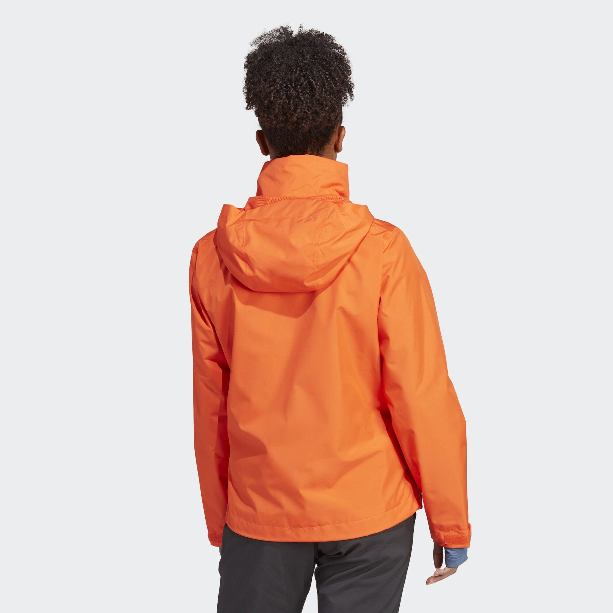 RAIN.RDY adidas Outdoorjacke TERREX Impact 2-LAYER REGENJACKE MULTI Orange Semi TERREX