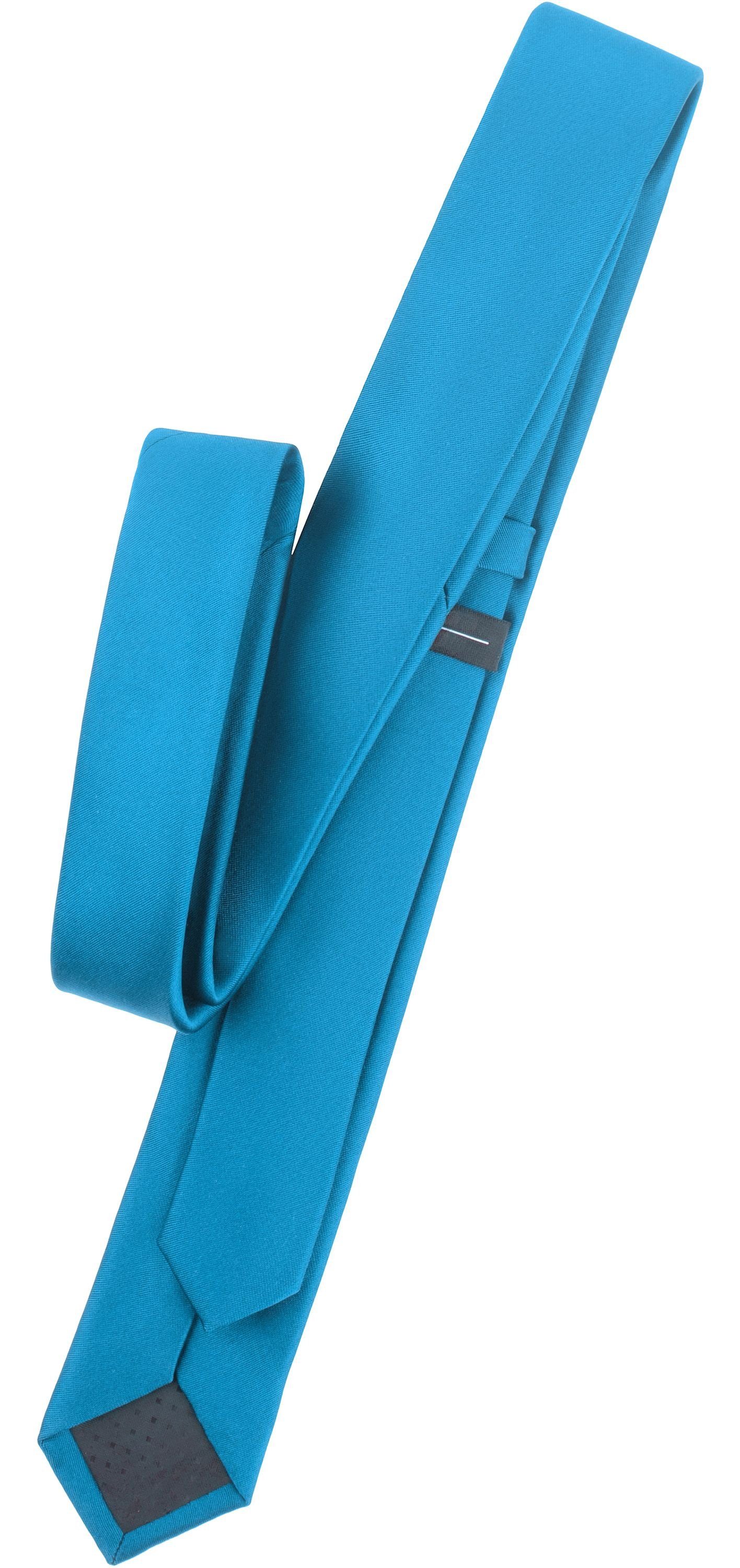 Krawatte Schmale SP-5 (Set, (150cm 1-St) Herren x Ladeheid 5cm) Krawatte Blau