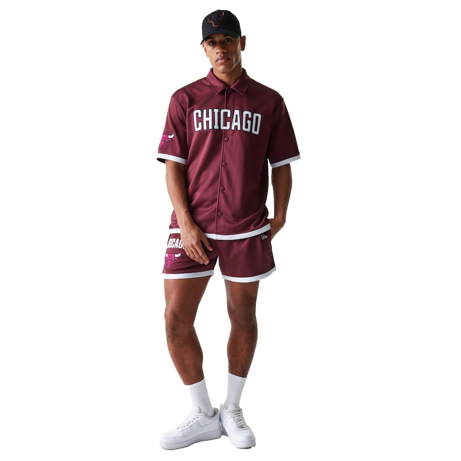 New Era Shorts SNAP BUTTON Chicago Bulls