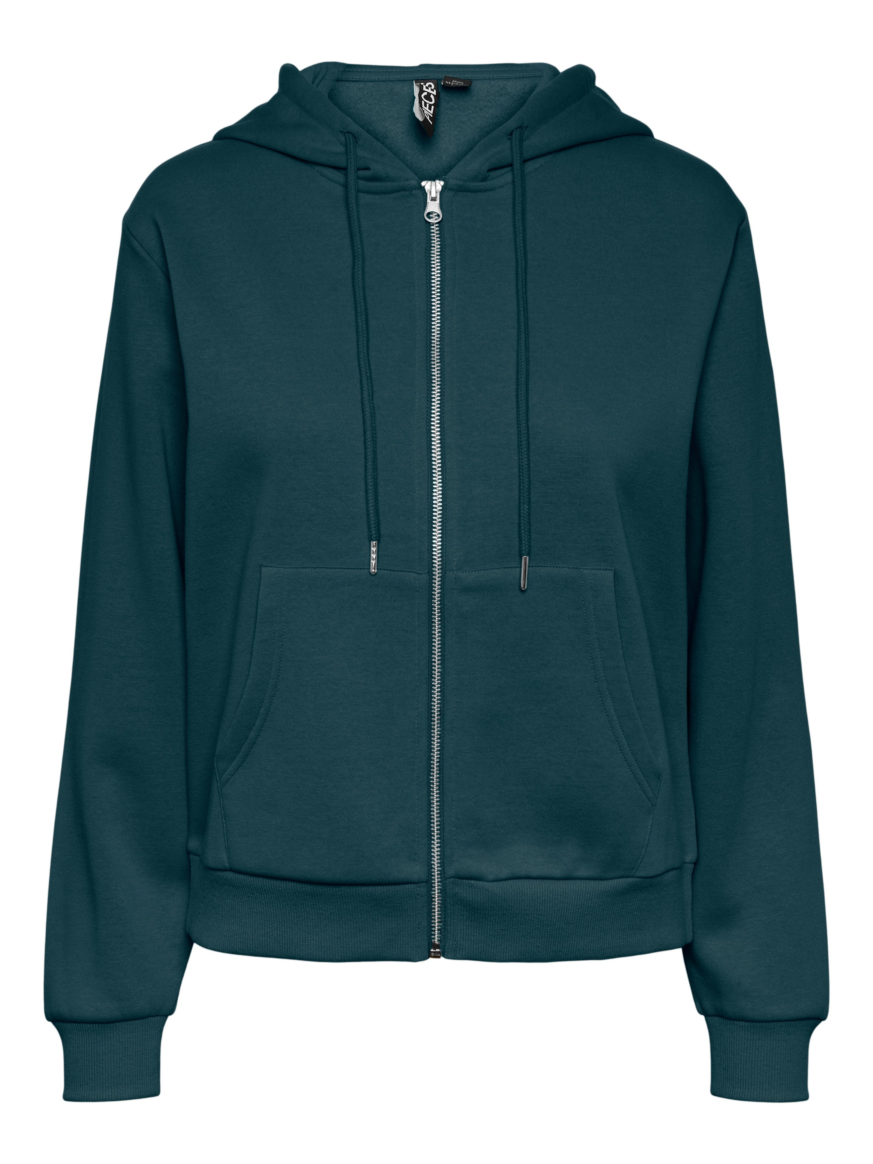 pieces Kapuzensweatshirt PCCHILLI LS ZIP HOODIE NOOS BC Baumwollmischung, r günstig online kaufen