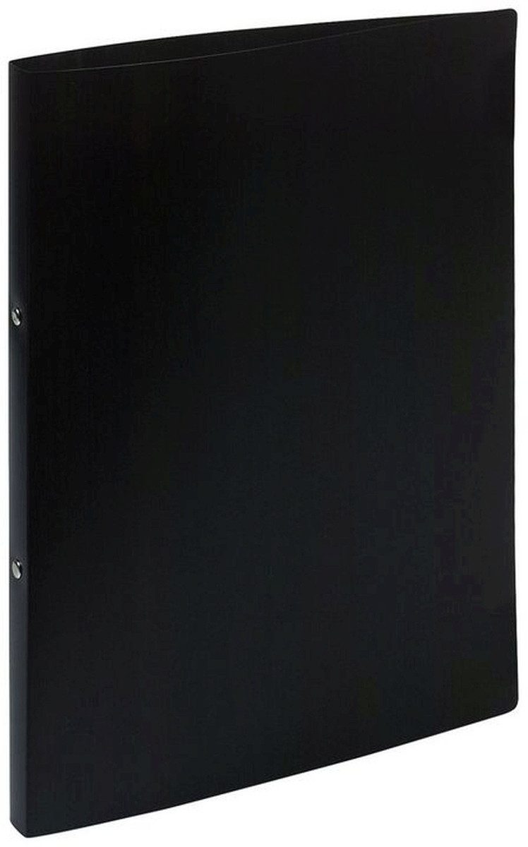 Präsentationsordner Ringbuch Uni A4 PP 2 Ringe 15mm schwarz