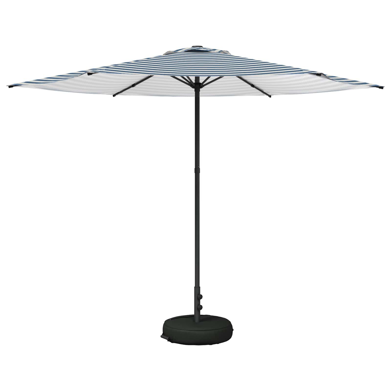 Sonnenschirm Garten-Schirm mit Fuß 300 x 300 cm Polyester Rechtwinklig