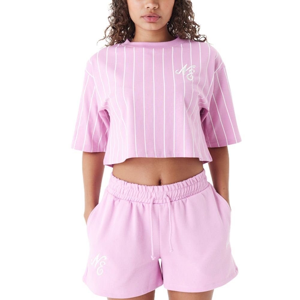 New Era Shirttop Cropped Pinstripe