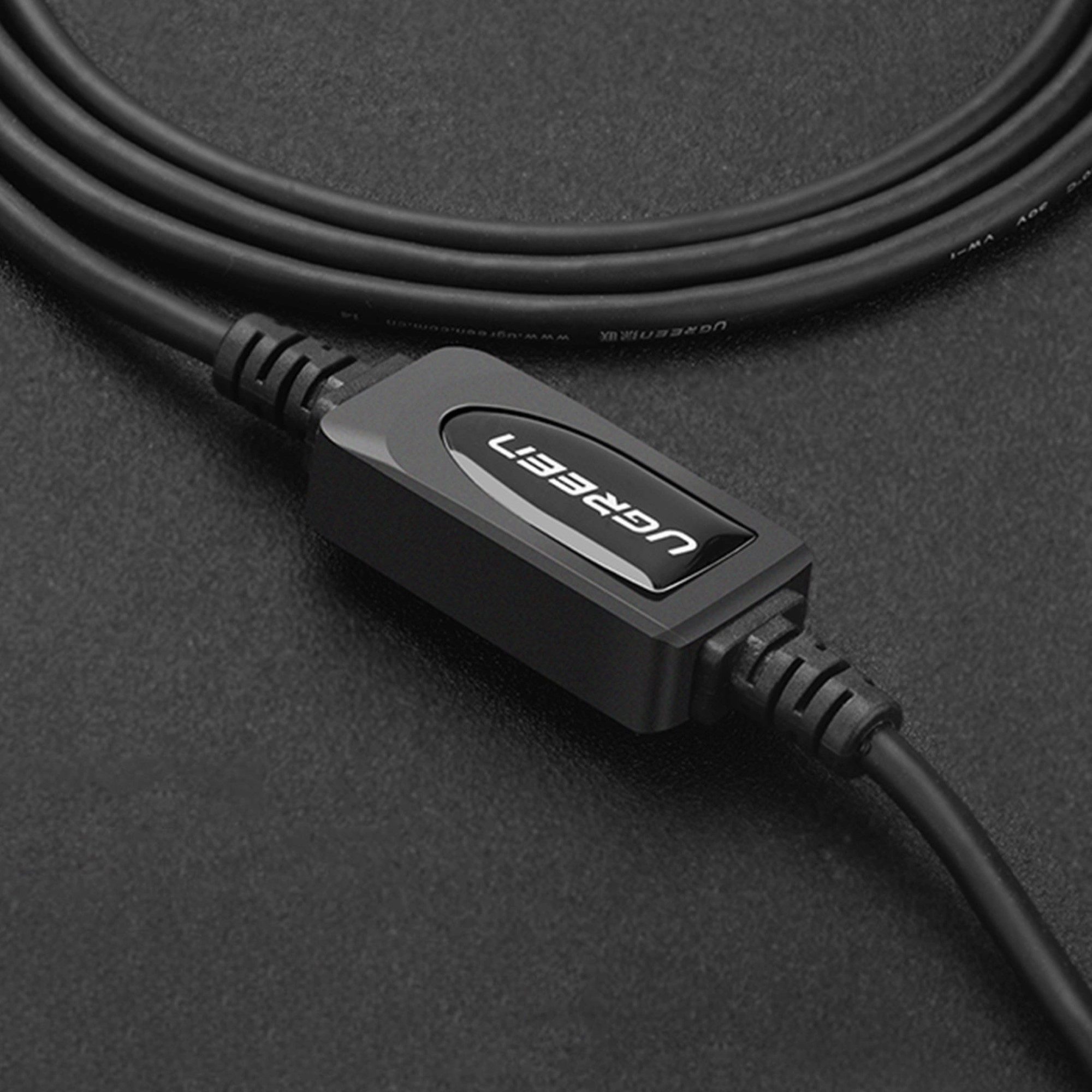 UGREEN US122 USB-B-USB-A 2.0 Druckerkabel 15 m 480 Mbit/s – Schwarz USB-Kabel, (1500 cm)