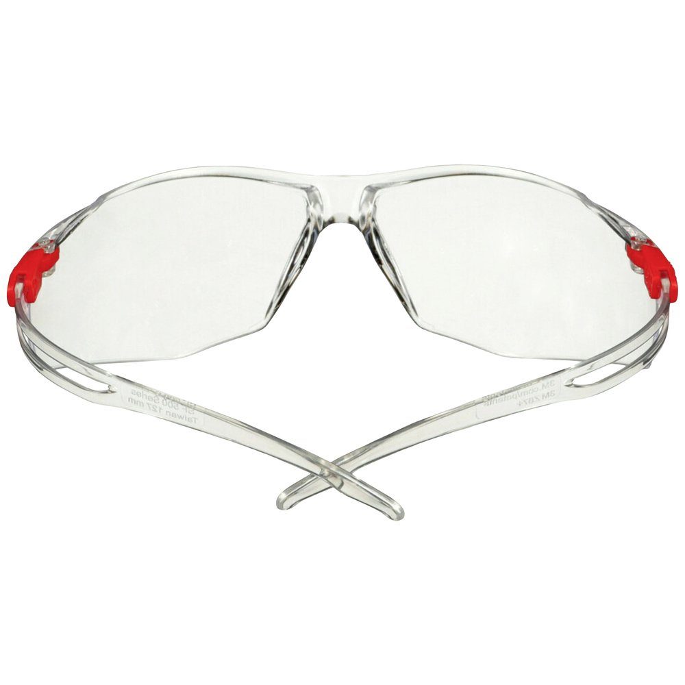 3M Arbeitsschutzbrille Schutzbrille 3M SF501SGAF-RED Transp Antibeschlag-Schutz mit SecureFit