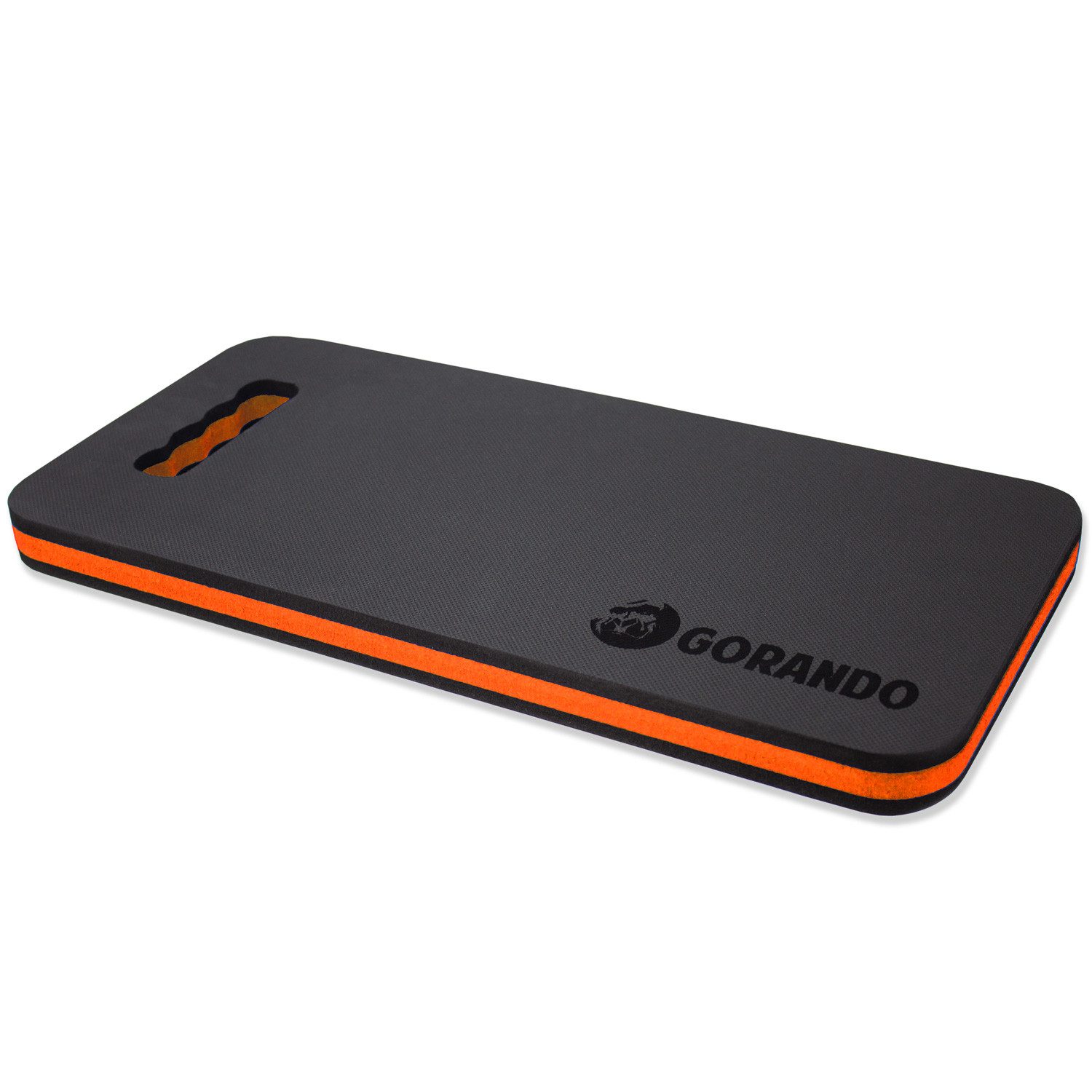 GORANDO Kniekissen GORANDO Premium Knieunterlage für Garten Haus Werkstatt 44x22cm orange, (1-St)