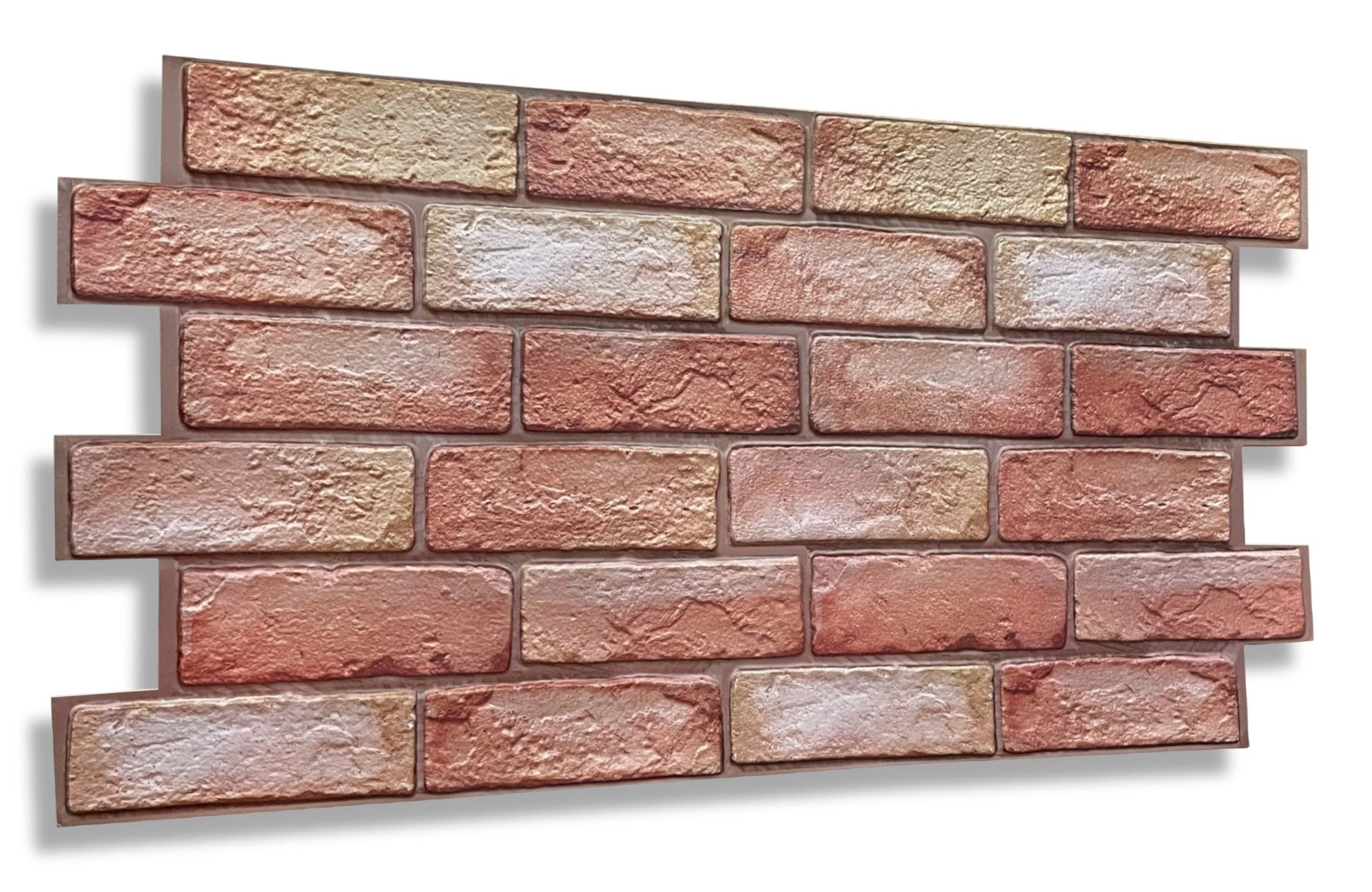 IKHEMalarka 3D Wandpaneel PVC 3D Paneele Stein Optik Wandverkleidung, BxL: 48,00x90,00 cm, 0,40 qm, 0,4m² - 1 Stück Wasserdicht und flexibel!