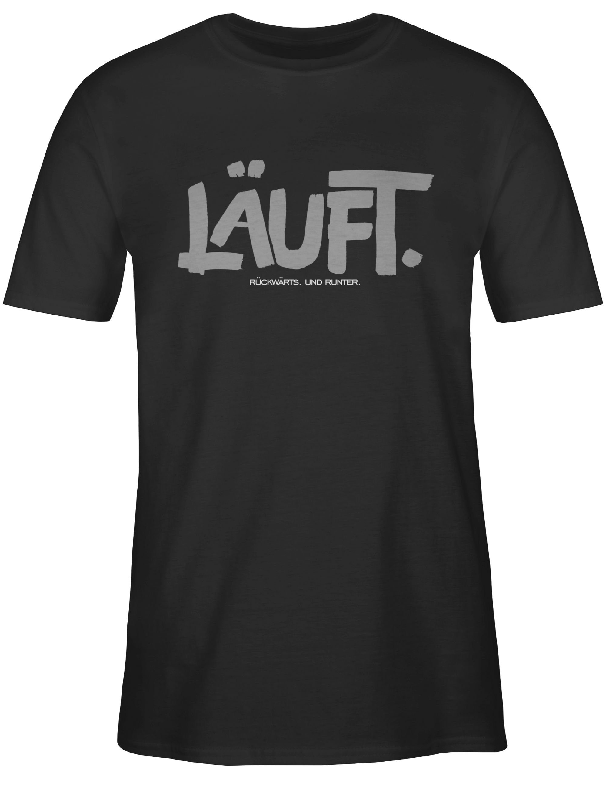 Shirtracer T-Shirt Läuft - Läuft Lustig Sprüche Lustiger Spruch Nerd Geek L günstig online kaufen