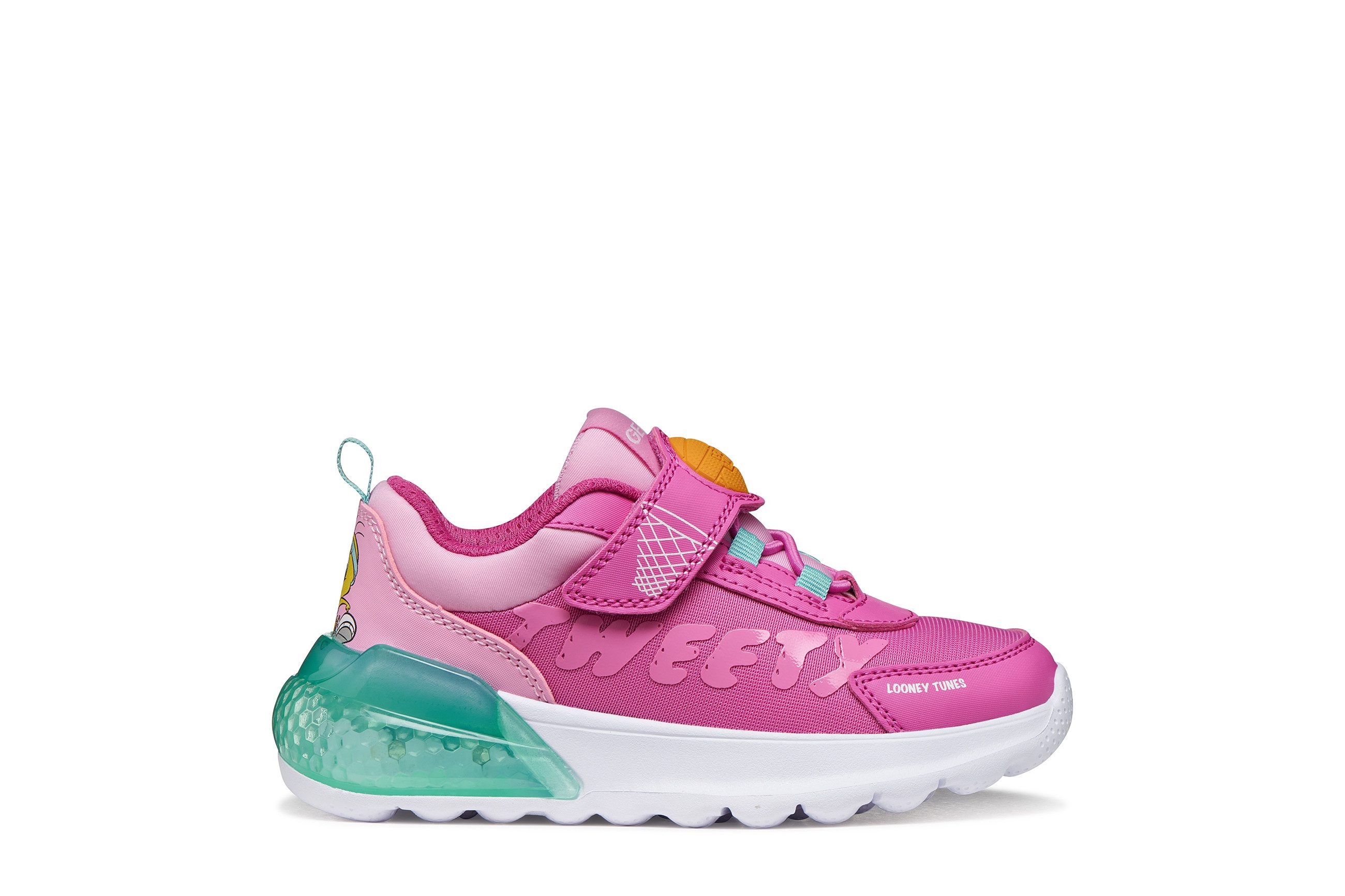 Geox Blinkschuh J ACTIVART ILLUMINUS Sneaker Halbschuh, Klettschuh, Blinkfunktion, Größenschablone zum Download – Bild 5 von 5