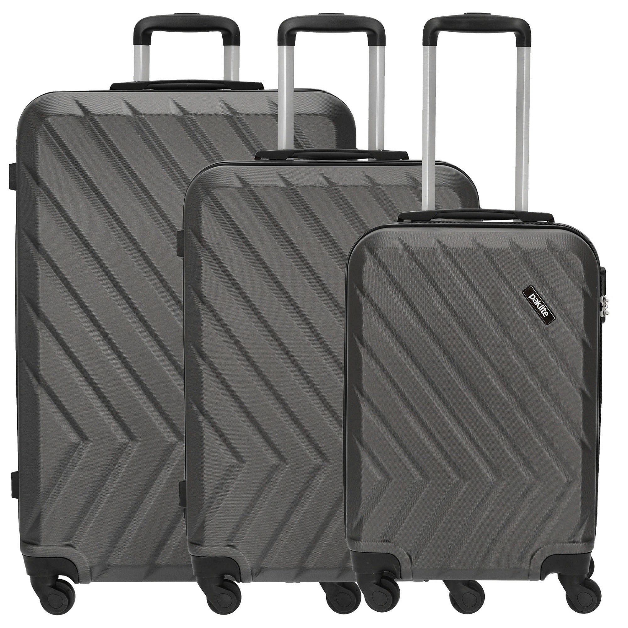 Kofferset Quick Trolley Set 3tlg. (grau/anthrazit)
