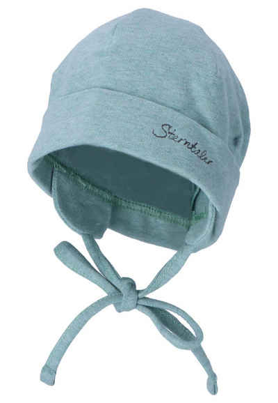 Sterntaler® Beanie OCS Beanie (1-St., Kinder Mütze tragbar mit und ohne Umschlag) Babymütze aus Singlejersey Beaniemütze unifarben