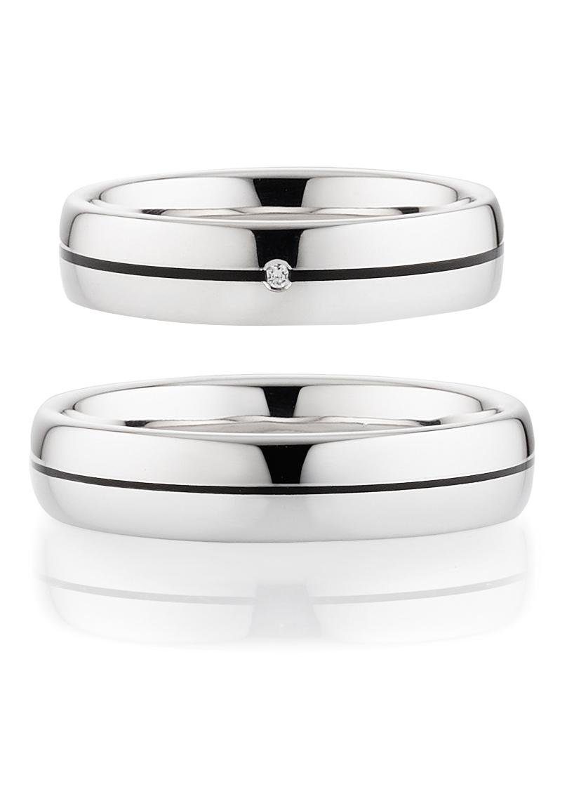 Bruno Banani Trauring Schmuck Geschenk Ehering Hochzeit Damenring Herrenring, wahlweise mit oder ohne Brillant, Made in Germany