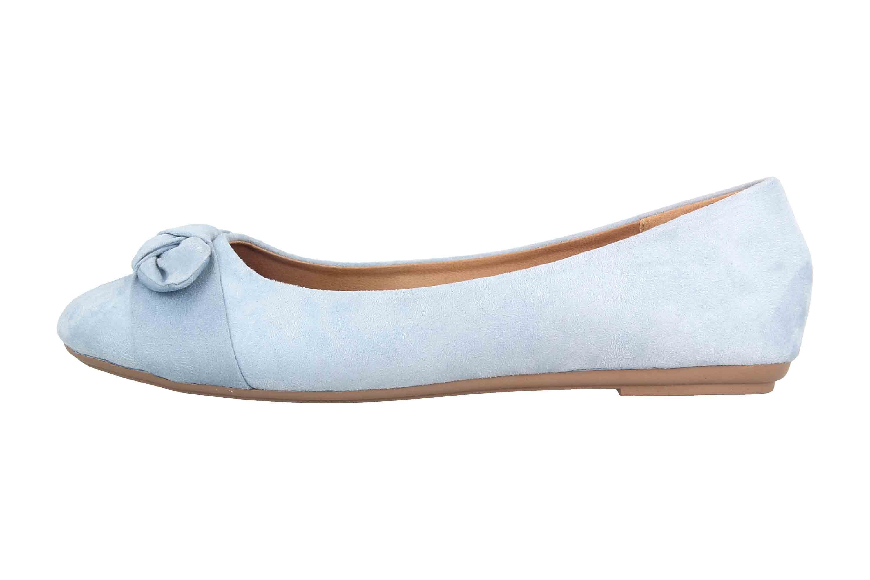 Fitters Footwear 2.589647 Pastel Blue Ballerina
